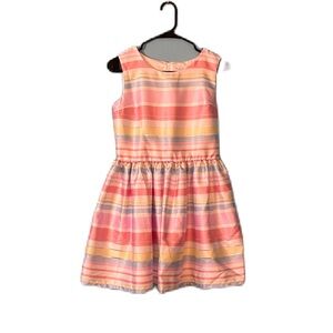 Little Girls Children’s Place Pastel Striped Fun Sleeveless Dress Size 16
